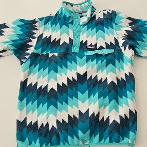Patagonia patterned pullover sweater synchilla AZTEC FLEECE size Xl